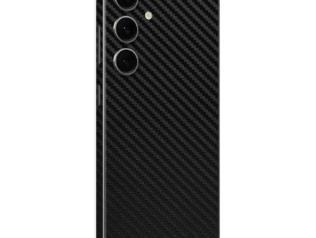 Samsung Galaxy S24+ PLUS Textured CARBON Fibre Skin - BLACK Online Sale