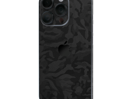 iPhone 16 PRO Luxuria BLACK CAMO 3D TEXTURED Skin Supply