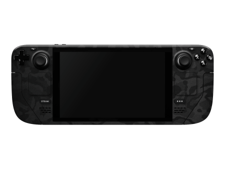 Steam Deck Oled Luxuria BLACK CAMO 3D TEXTURED Skin For Discount