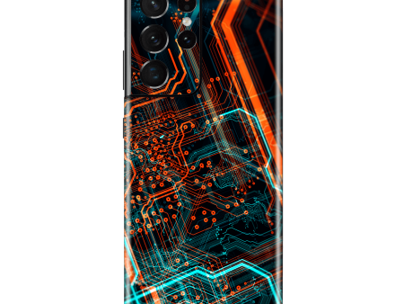 Samsung Galaxy S21 ULTRA SIGNATURE NEON PCB Board Skin Online now