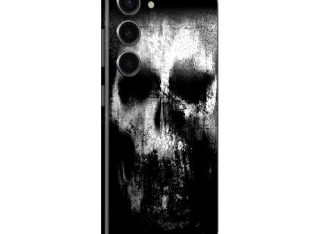 Samsung Galaxy S23 SIGNATURE Horror Black & White SKULL Skin Hot on Sale