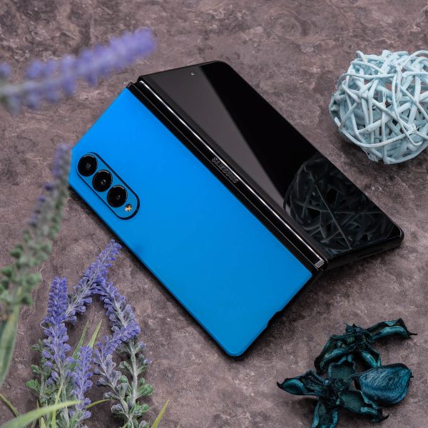 Samsung Galaxy Z FOLD 3 SATIN BLUE Metallic Skin Online