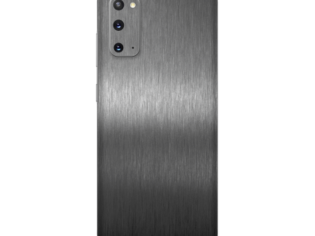 Samsung Galaxy S20 BRUSHED TITANIUM Metallic Skin Hot on Sale