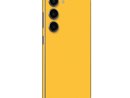 Samsung Galaxy S23 LUXURIA Tuscany Yellow Textured Skin Supply