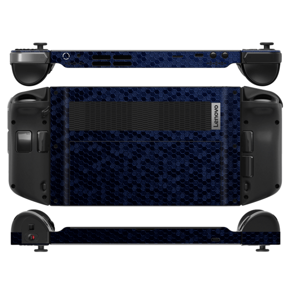 Lenovo Legion Go LUXURIA Navy Blue HONEYCOMB 3D TEXTURED Skin on Sale