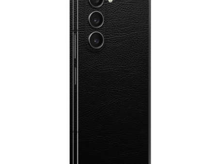 Samsung Galaxy Z FOLD 5 LUXURIA RIDERS Black LEATHER Textured Skin Fashion