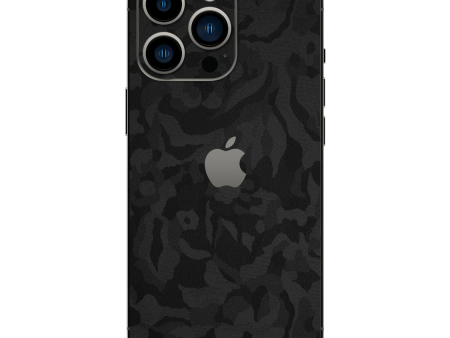 iPhone 14 Pro MAX LUXURIA BLACK CAMO 3D TEXTURED Skin on Sale