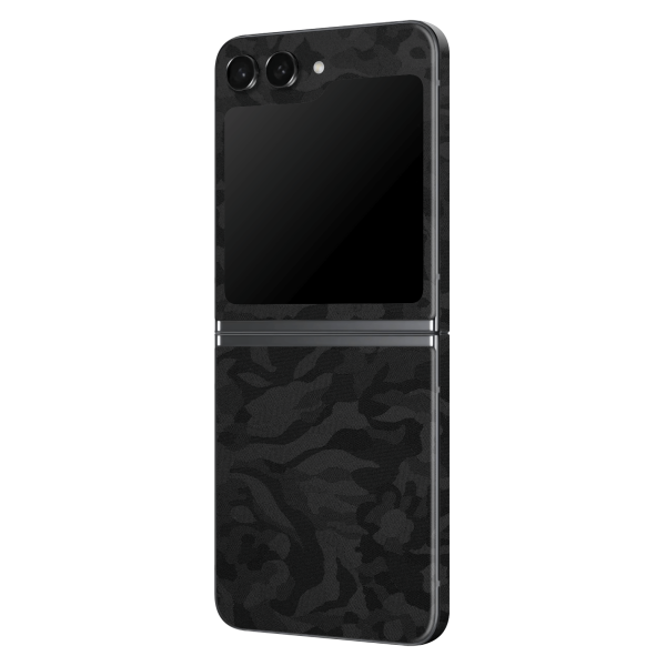 Samsung Z Flip 5 Luxuria BLACK CAMO 3D TEXTURED Skin Online Sale