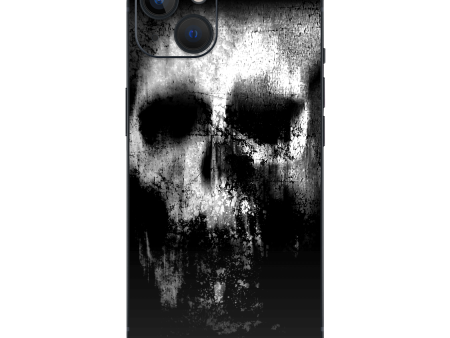 iPhone 14 SIGNATURE Horror Black & White SKULL Skin Hot on Sale