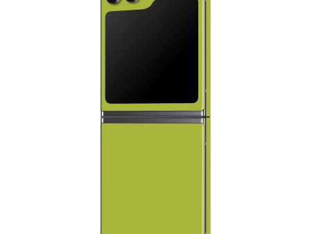 Samsung Z Flip 5 LUXURIA Lime Green Textured Skin Fashion