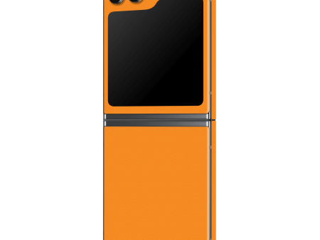 Samsung Z Flip 5 LUXURIA Sunrise Orange Matt Textured Skin Discount