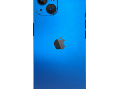 iPhone 14 SATIN BLUE Metallic Skin Sale