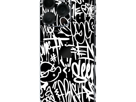 iPhone 16 Pro MAX SIGNATURE Monochrome Graffiti Skin Sale