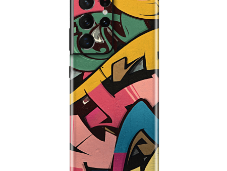 Samsung Galaxy S21 ULTRA SIGNATURE Vintage Street Art Skin on Sale