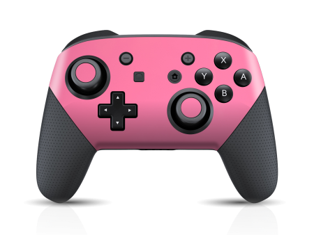 Nintendo Switch Pro CONTROLLER GLOSSY HOT PINK Skin on Sale