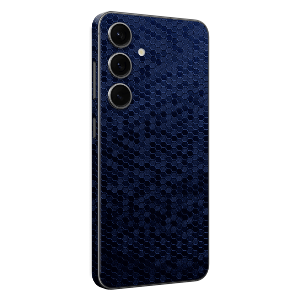 Samsung Galaxy S24 LUXURIA Navy Blue HONEYCOMB 3D TEXTURED Skin Supply