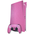 PlayStation 5 (PS5) DIGITAL EDITION DIAMOND PINK Skin Hot on Sale