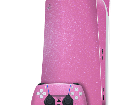 PlayStation 5 (PS5) DIGITAL EDITION DIAMOND PINK Skin Hot on Sale