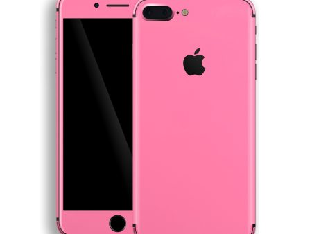 iPhone 8 PLUS GLOSSY HOT PINK Skin For Cheap