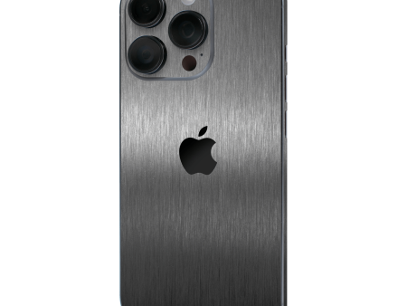 iPhone 16 Pro MAX BRUSHED TITANIUM Metallic Skin For Cheap