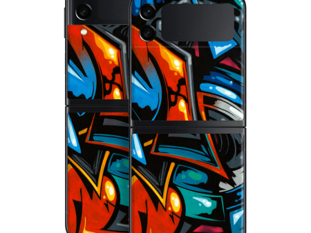 Samsung Galaxy Z Flip 3 SIGNATURE Street Art Graffiti Skin For Discount