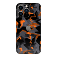 iPhone 13 Pro MAX SIGNATURE Sharp-Edged Orange CAMO Skin Cheap