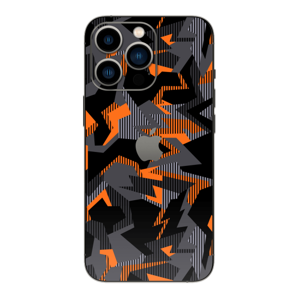 iPhone 13 Pro MAX SIGNATURE Sharp-Edged Orange CAMO Skin Cheap