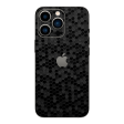 iPhone 14 Pro MAX LUXURIA BLACK HONEYCOMB 3D TEXTURED Skin Fashion