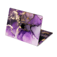 MacBook AIR 15  (2023 2024) SIGNATURE AGATE GEODE Purple-Gold Skin For Discount