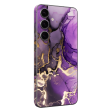 Samsung Galaxy S24 SIGNATURE AGATE GEODE Purple-Gold Skin For Sale