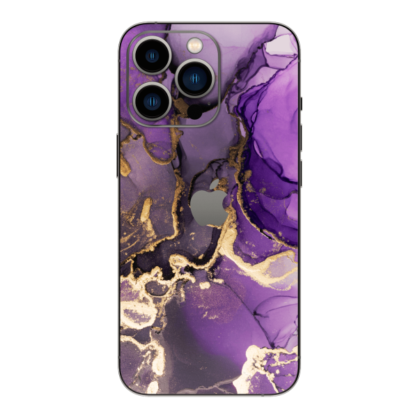 iPhone 13 Pro MAX SIGNATURE AGATE GEODE Purple-Gold Skin For Discount