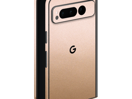 Google PIXEL FOLD LUXURIA Rose Gold Metallic Skin Online now