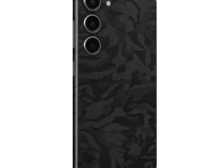 Samsung Galaxy S23+ PLUS LUXURIA 3D TEXTURED BLACK CAMO Skin Hot on Sale