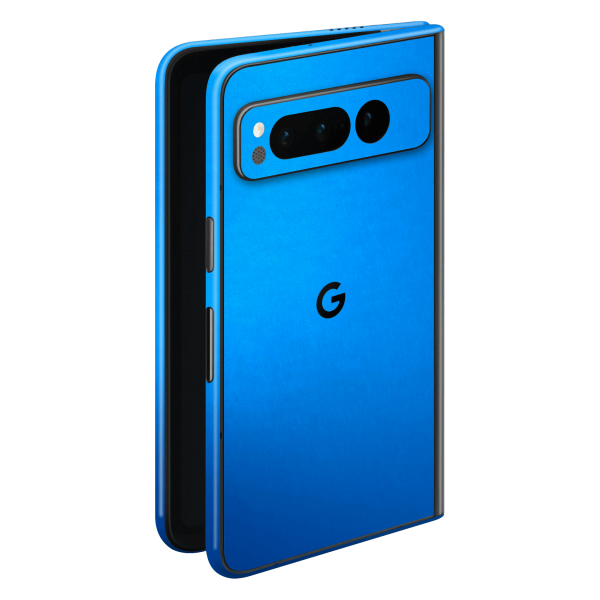 Google PIXEL FOLD SATIN BLUE Metallic Skin Hot on Sale