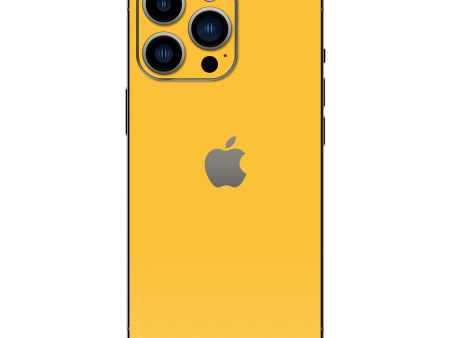 iPhone 14 Pro MAX LUXURIA Tuscany Yellow Textured Skin Supply