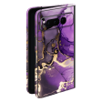 Google PIXEL FOLD SIGNATURE AGATE GEODE Purple-Gold Skin Fashion