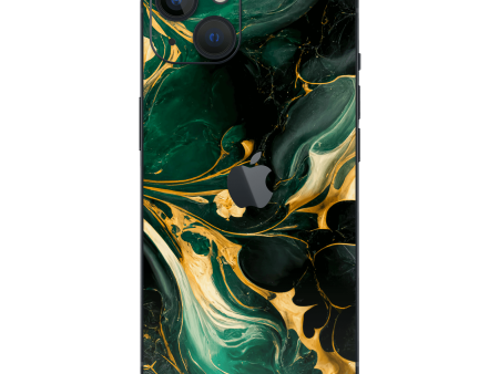 iPhone 14 SIGNATURE AGATE GEODE Royal Green-Gold Skin Online