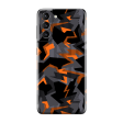 Samsung Galaxy S21+ PLUS SIGNATURE Sharp-Edged Orange CAMO Skin Cheap