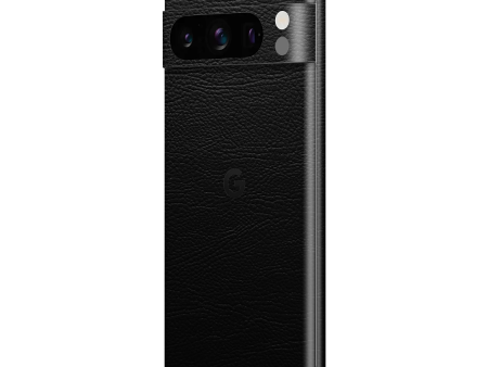 Google Pixel 8 PRO LUXURIA RIDERS Black LEATHER Textured Skin For Discount