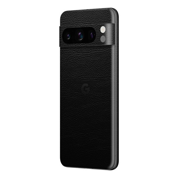 Google Pixel 8 PRO LUXURIA RIDERS Black LEATHER Textured Skin For Discount