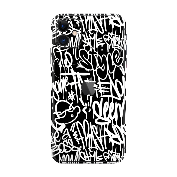 iPhone 11 SIGNATURE Monochrome Graffiti Skin Fashion