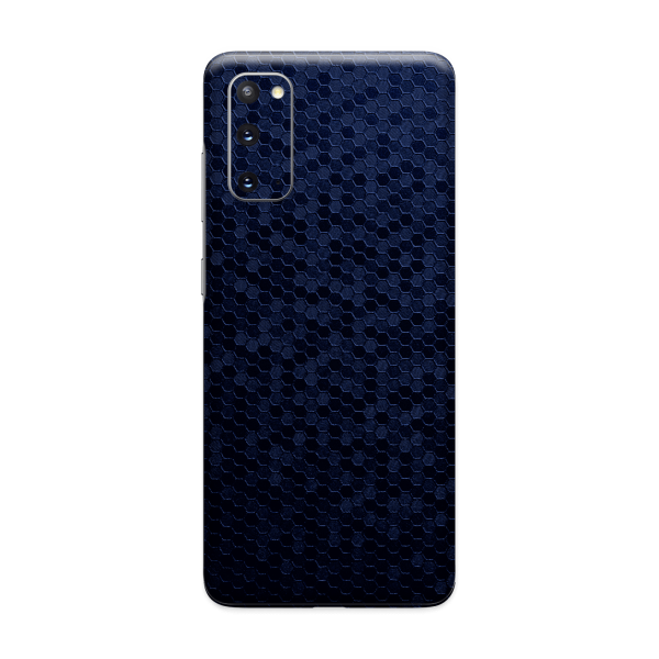 Samsung Galaxy S20 LUXURIA Navy Blue HONEYCOMB 3D TEXTURED Skin Sale