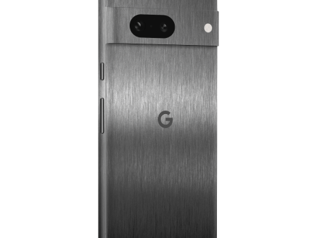 Google Pixel 7a BRUSHED TITANIUM Metallic Skin Fashion