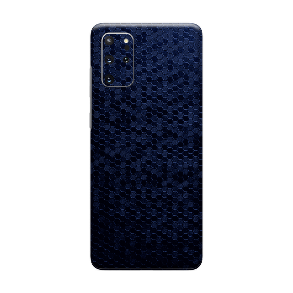 Samsung Galaxy S20+ PLUS LUXURIA Navy Blue HONEYCOMB 3D TEXTURED Skin Discount