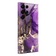 Samsung Galaxy S22 ULTRA - SIGNATURE AGATE GEODE Purple-Gold Skin Hot on Sale