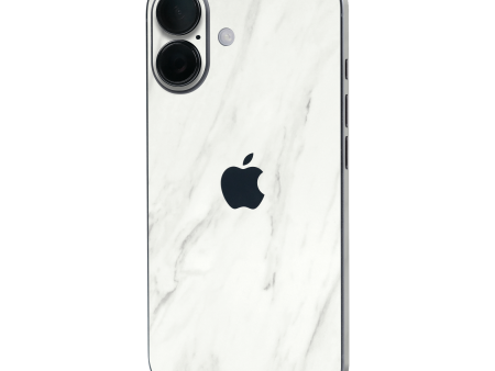 iPhone 16 LUXURIA White MARBLE Skin For Cheap