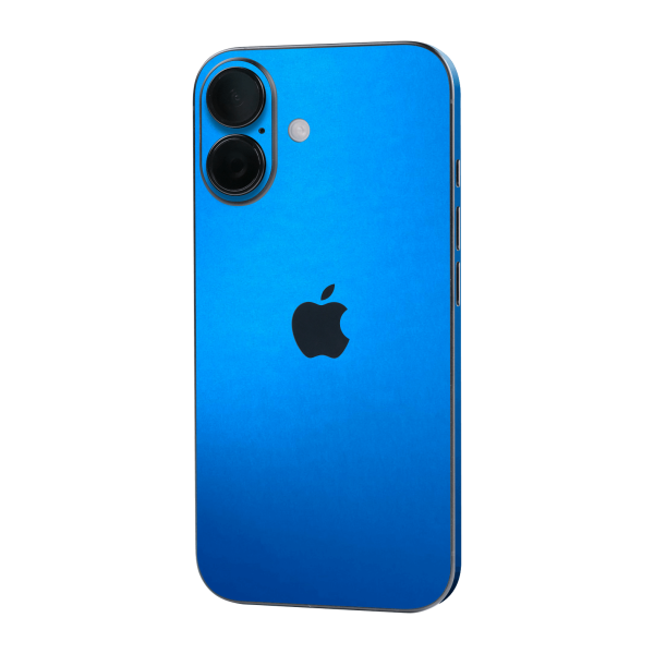 iPhone 16 SATIN BLUE Metallic Skin Sale