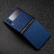 Samsung Galaxy Z Flip 3 LUXURIA Navy Blue HONEYCOMB 3D TEXTURED Skin Supply