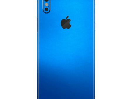 iPhone XS MAX SATIN BLUE Metallic Skin Online Hot Sale