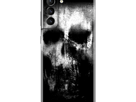 Samsung Galaxy S21+ PLUS SIGNATURE Horror Black & White SKULL Skin Fashion